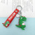 Cartoon Letter PVC Dinosaur Keychain Car Key Chain Dinosaur Key Ring Bag Small Pendant Gift Wholesale