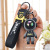 Cartoon Epoxy Play Lightning Bear Spaceman Keychain Pendant Girls' Bags Exquisite Car Key Chain Ornaments