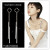 Qiaolanxuan Clover Silver Needle Korean Elegant Women's Long Personality Wild Earrings Ring Simple Eardrops Tassel Hanging Earrings