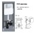 Hanging Toilet Small Apartment Black Ceramic Household Wall Drainage Water-Saving Wall-Mounted Toilet Wall-Mounted Toilet