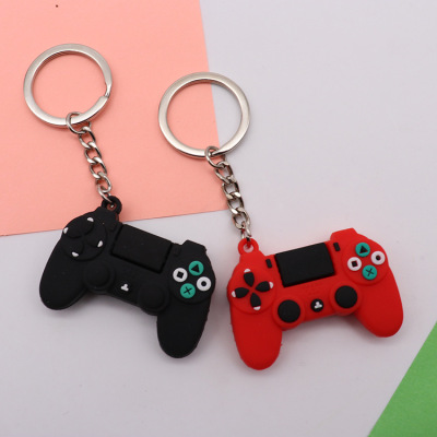 Cross-Border Foreign Trade Game Machine Keychain Schoolbags for Boys and Girls Pencil Case Stationery Pendant PVC Soft Rubber Doll in Stock