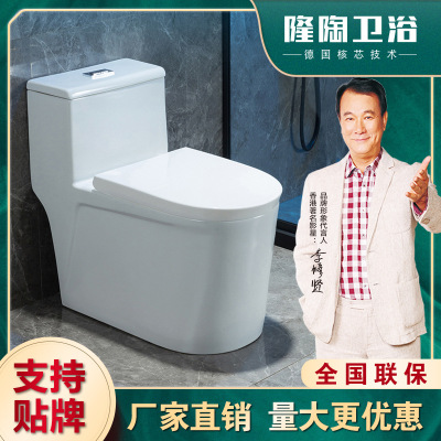 Engineering Hotel Wholesale Adult Toilet Household Small Apartment Ceramic Sanitary Ware Bathroom Siphon Toilet