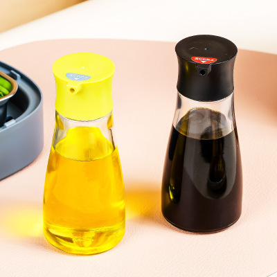 Glass Seasoning Bottle Kitchen Japanese Style Small Oil Bottle Oil Pot Leak-Proof Household Kitchen Leak-Proof Hanging Oil Soy Sauce and Vinegar