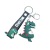 Cartoon Letter PVC Dinosaur Keychain Car Key Chain Dinosaur Key Ring Bag Small Pendant Gift Wholesale