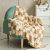 Retro Large Chessboard Plaid Blanket Half Velvet Knitted Chenille Sofa Cover Nap Blanket Bedside 130 * 160cm
