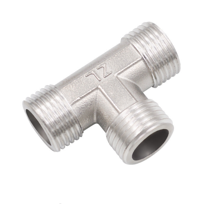 Stainless Steel Tee Valve Accessories of Pipe Fittings Female Accessories Male