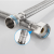 Stainless Steel Braided Hose 4 Points nal Thread Exte High Pressure Pipe Water Heater Faucet Hot and Cold Water Inlet