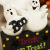 Cross-Border New Halloween Decorations with Lights Pumpkin Ghost Resin Decorations Home Mall Atmosphere Set