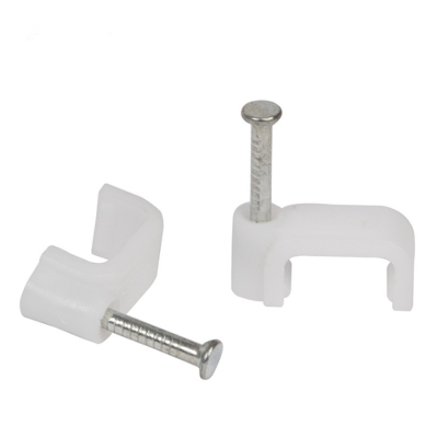 Cable Clips 4-50mm Square Plastic Cable Clip Card Tailor's Tack Wire Card Nail Net Tailor's Tack Plastic Cable Tie Cable Clamp