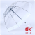 Fashion British Retro Wide-Brimmed Transparent Umbrella European Style Apollo Arch Birdcage Umbrella Long Handle Thickened Wind Resistant