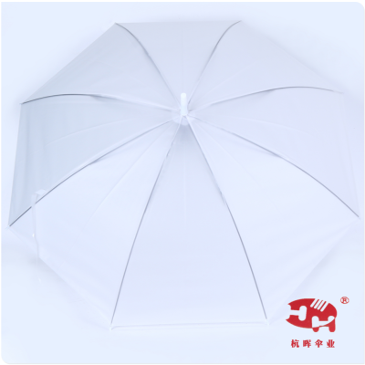 60cm Transparent Umbrella Fresh Female Mori Japanese Style Large Long Handle Automatic Thickened Creative Male All-Weather Umbrella Hot Sale