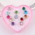 Children's Ring Gift Box Student Love Box Set Rhinestone Girl Ring Adjustable 36 Princess Rings