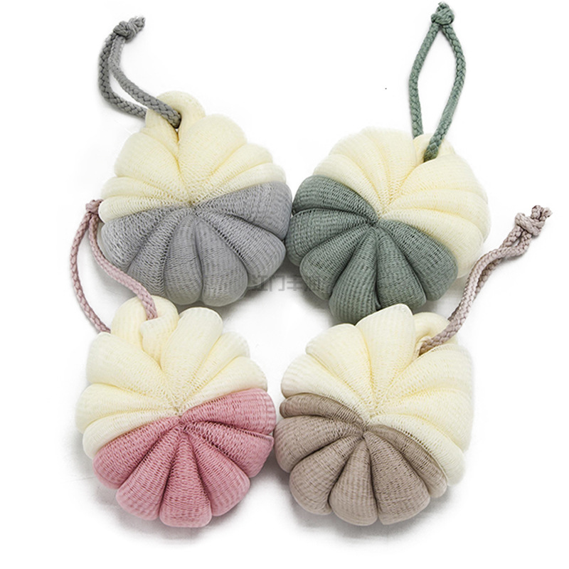 厂家直销源头工厂直供 加密不打散柔软耐用花型南瓜状搓澡 浴花