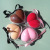 Transparent Heart-Shaped Boxed Cosmetic Egg Powder Puff Cosmetic Egg Combination Set