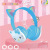 New Cat Ear Headset Cute Luminous Folding Mobile Phone Computer Stereo E-Sports Wired Headset