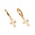 Meiyu Cross-Border New Arrival Korean Style Creative Fashion Simple Cross Inlaid Pearl Gold-Plated Earrings Female Factory Direct Supply