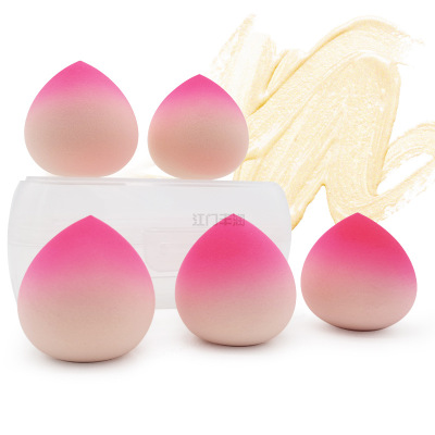 Peach Type Non-Latex Skin-Friendly Soaking Water Becomes Bigger Wet and Dry Dual-Use Beauty Blender