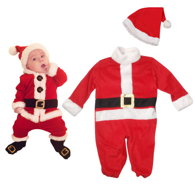 Clothes for Babies Autumn and Winter Clothes Christmas Clothing Newborn Santa Claus Performance Wear Baby Baby's Romper