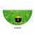St. Patrick's Day Fan Flag Carnival Semicircle Flag Hat Clover Gold Coin Irish Fan Flag