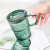 Dark Green with Handle Glass Water Cup Large Capacity Primary Color Glass Ins Style Beer Steins Coffee Cup Tea Cup Bare Cup