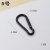 Electrophoresis Black No. 5 Climbing Button Carabiner Alloy Camping Equipment Outdoor Supplies Epidemic Prevention Sannitizer Replacement Bottle Quick Buckle Keychain