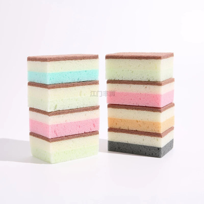 Direct Selling Household Dish-Washing Sponge Scouring Pad Kitchen Supplies Cleaning Sponge Pot Brush Bowl Good Assistant Sponge Wipe