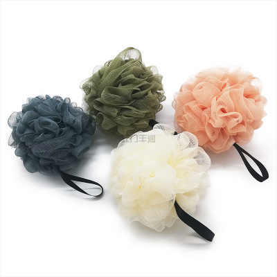 SOURCE Factory Customized Plain Soft Loofah Large Mesh Sponge Bath Foaming Bath Ball Customizable Various Styles