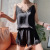 Home Wear Suit Women's Summer Shorts Two-Piece Sling Sexy Loose Pajamas Pajama Pants Can Be Worn outside Ice Silk Thin