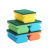 Cleaner-Shaped Double-Sided Spong Mop Thickened Dish Brush Scouring Pad Kitchen Decontamination Brush Pot Dishwash Block