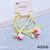 Yaja Sweet Head Rope Women's Korean-Style Cute Simple Children's Cloth Ball Tie Ponytail Hair String Colorful Hair Band Braid