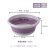 Household Plastic Thickened Fold Pots Baby Basin Nordic Style Baby Washbasin Wholesale Outdoor Camping Silicone Washbasin