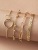 European and American Fashion Women's Golden Balls Fishbone Chain Four-Piece Combination Bracelet Set Geometric Multi-Layer Bracelet B4092