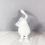 Modern Art Resin White Long-Ear Rabbit Decoration Model Room Sales Office Living Room Children's Room Soft Decoration