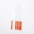 Stainless Steel Wooden Handle Flat Skewer Bake Needle Kebabs Barbecue Fork Barbecue Tool Tap-Hole Rod round Prod BBQ Stick