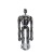 Modern Minimalist Electroplated Silver Gun Color Robot Fashion Decoration Model Room Indoor Soft Decoration Furnishings