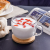 LWS Large Capacity Glass Mug Oatmeal Cup Breakfast Cup Microwaveable Milk Oatmeal Bowl Household