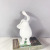 Modern Art Resin White Long-Ear Rabbit Decoration Model Room Sales Office Living Room Children's Room Soft Decoration