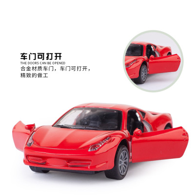 Simulation Sports Car Car Decoration Model Alloy Car Model Gravity Sensing Children's Toy Artificial Alloy Car
