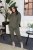 European and American Women's Clothing Autumn and Winter Fleece-Lined Thickened Solid Color High-Elastic Sports Casual Two-Piece Suit