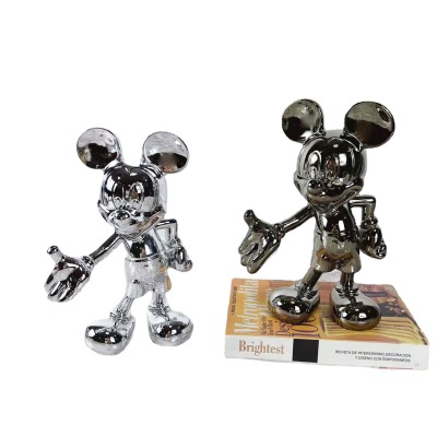 About Modern Cartoon Mickey Sculptured Ornaments Creative Trend Handmade Toy Living Room Children's Room Table Decorations