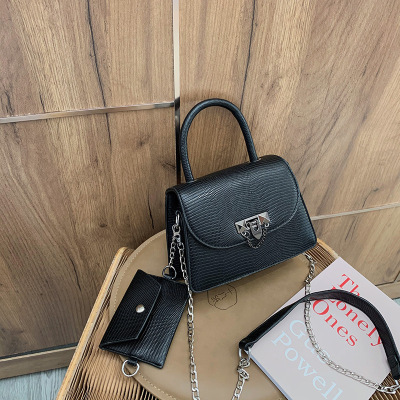 Autumn New Chain Bag Female 2022 Popular French Special-Interest Design Fashion Crossbody Shoulder Portable Small Square Bag