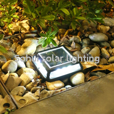 Outdoor Waterproof Solar Garden Lamp LED Solar Aisle Stairs Step Light Floor Wall Lamp Small Street Light