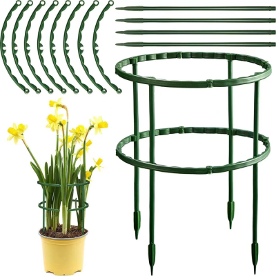 Balcony Potted Flower Stand Crab Cactus SUNFLOWER Support Succulent Single Layer Anti-Fall Protection Leaf Orchid Flower Stand Support Branch Stand