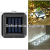 Outdoor Waterproof Solar Garden Lamp LED Solar Aisle Stairs Step Light Floor Wall Lamp Small Street Light