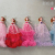 50cm Wedding Dress Barbie Doll Multi-Joint 3D Eye Keychain Doll 10 Yuan Store Stall Hot Sale