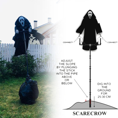 Scream Scarecrow Ghost Robe Scarecrow Birds Pastoral Protection Halloween Scream Ghost