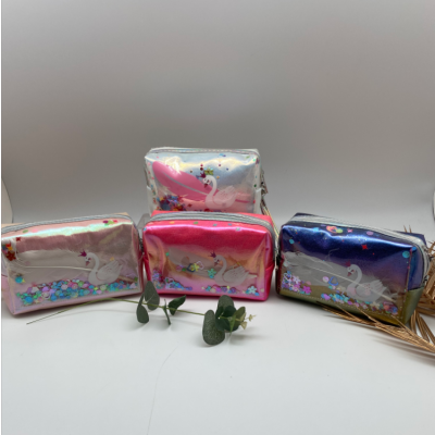 Factory Direct Sales Quicksand Sequin Storage Bag Portable Business Trip Travel Cosmetic Bag Large Capacity