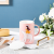 ceramics mug Polar Bear Girl Drinking Glass Color Glaze Ceramic Cup Mug with Lid Fashion Coffee Cup Creative Cup