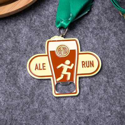 Customized Metal Marathon Medal Event Listing City League Medal Customized School Running Card