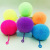New 10cm Inflatable Decompression Vent Toys Children Hairy Ball Flash Luminous Dense Hair Ball Stall Factory Wholesale